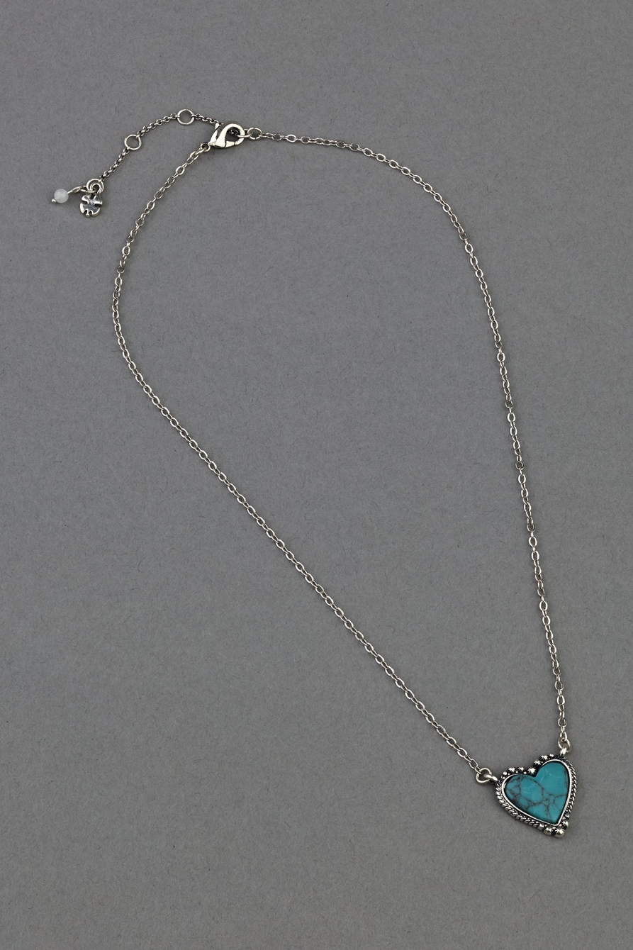 turquoise heart pendant